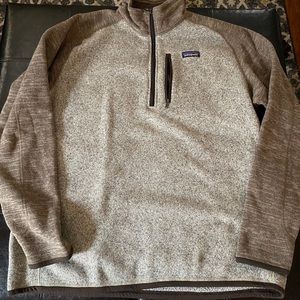 Men’s Tan Patagonia Fleece Quarterzip